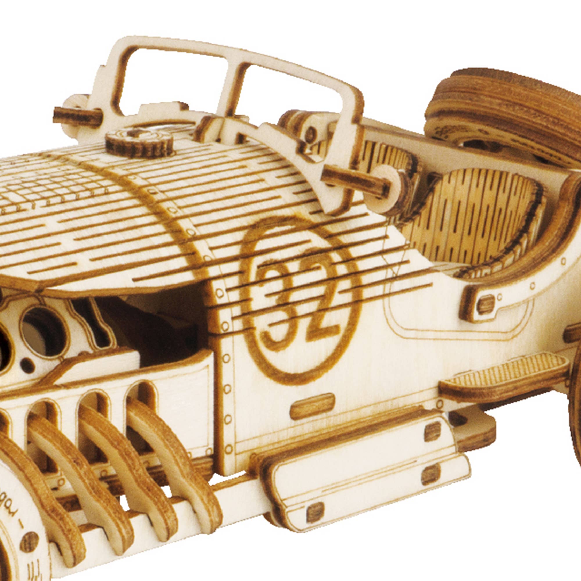 Hands Craft - Wholesale Puzzle - Kids - 3D Laser Cut Wooden Puzzle: Grand Prix Car3