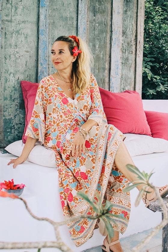 Aurobelle Ibiza - Wholesale Dress - Women's - Mama Bali beautiful dress sandy beige