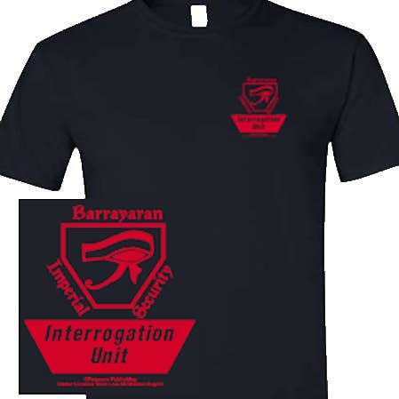 T-shirt de sécurité impériale de Barrayar pour la vente par Pegasus Publishing