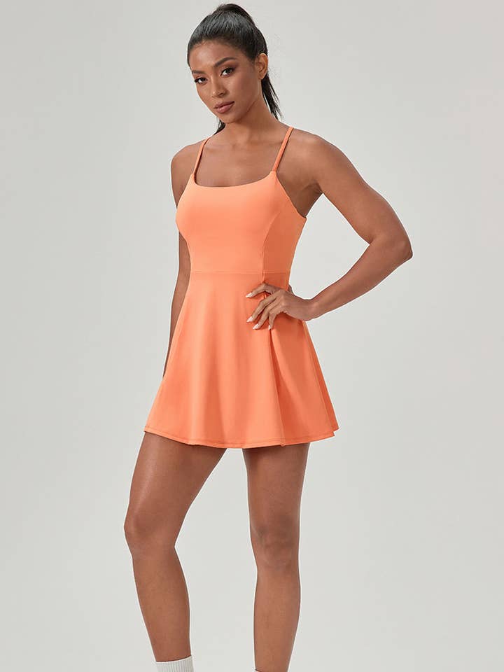 Crave by FW - Wholesale Athletic dress – Women′s - One Piece Tennis Dress with Chest Pad2