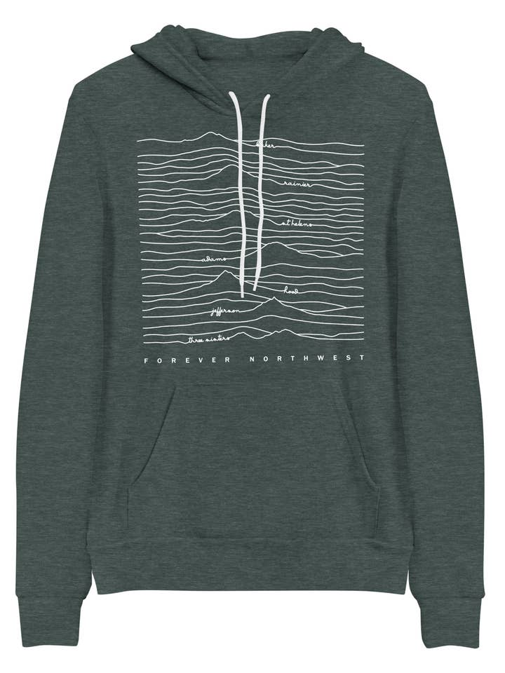 Forever Northwest - Wholesale Hoodie - Unisex - Cascade Mountain Range Hoodie1