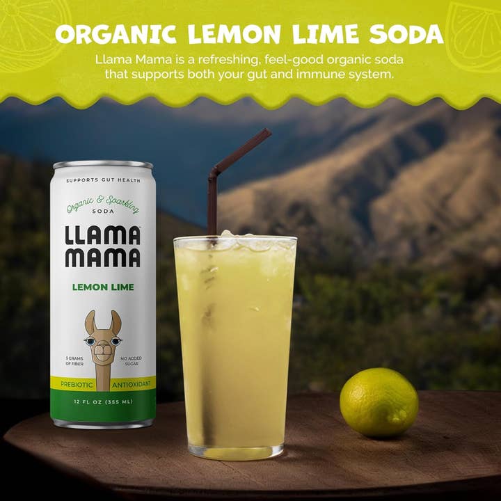 Llama Mama - Wholesale Soda/carbonated drink - Lemon Lime2