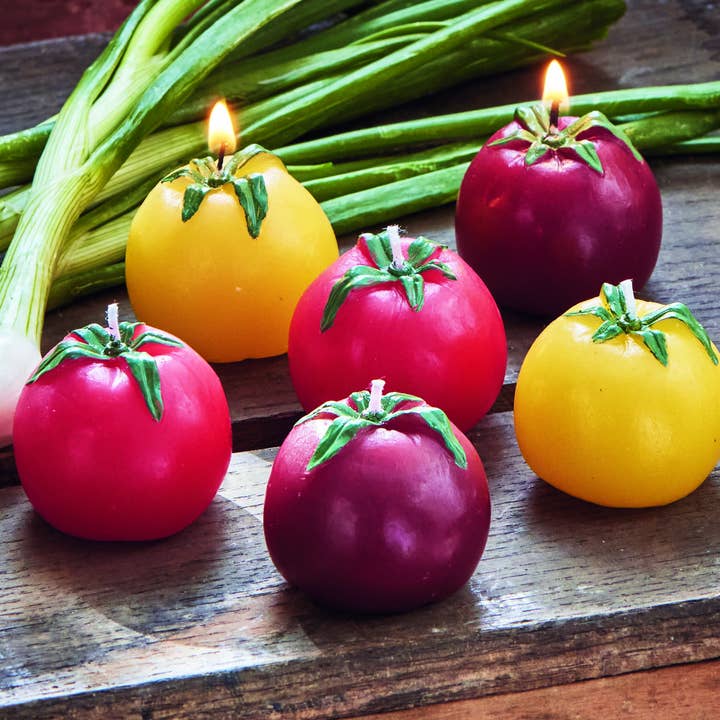 tag - Wholesale Novelty Candle - tag Heirloom Tomato Candles S/6