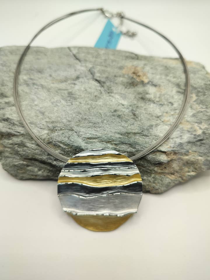 Collier Ondulé Multicolore 28598 pour la vente par Captiva Blu Jewelry