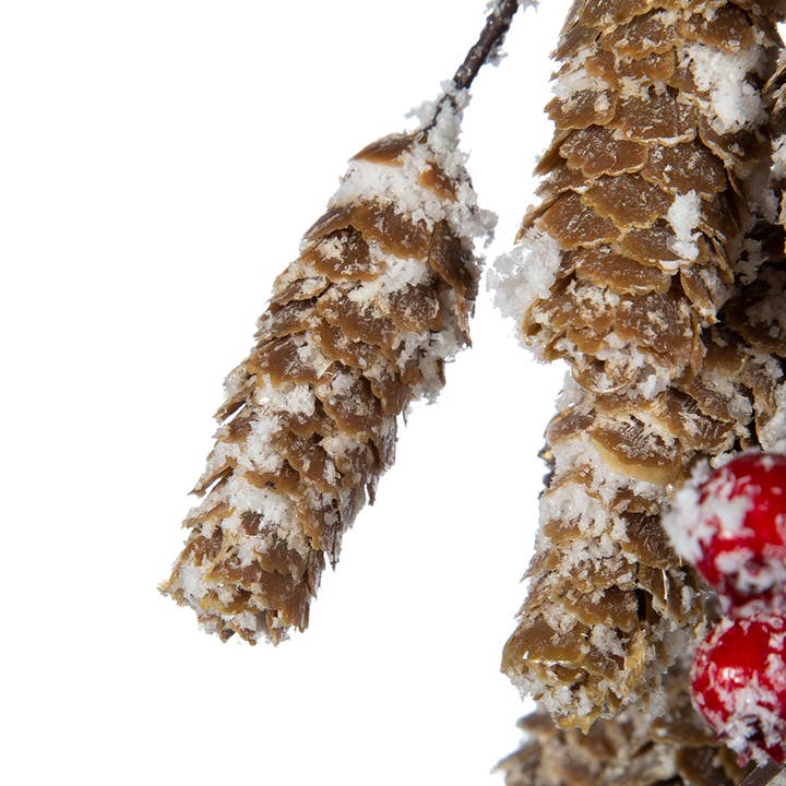 A&B Home Group Inc. – wholesale Christmas decoration – 17"H Faux Pinecone and Berry Hanging Swag with Jute Loop3