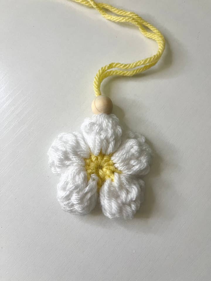 Daisy Car Charm for wholesale by Works of Rylee