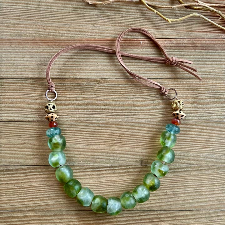 Nellie Pratt Artisan Jewelry - Wholesale Beaded/Pearl Necklace - Rock and Love
fair trade beachy boho necklace1