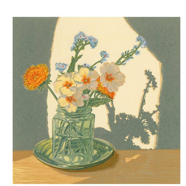 Dandelion and Primrose Card - Vanessa Lubach for wholesale by Art Angels