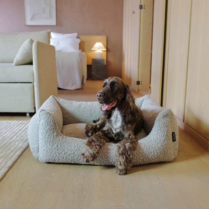 Nordog – Engroshandel Seng - Hund – BILLY Bouclé Hundeseng Taupe5