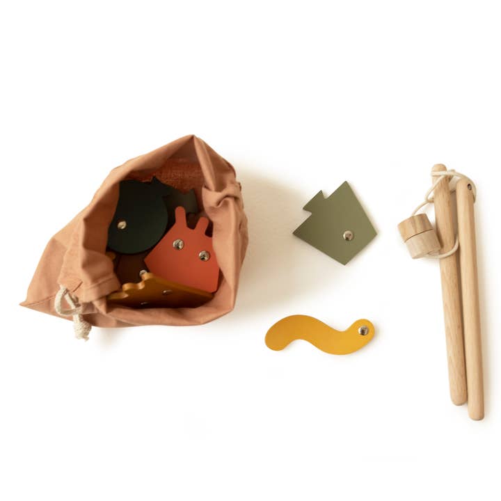 Babai – Großhandel Holzspielzeug – Kinder – Angelspiel auf den Magneten. Lustige Geometrie und Farben12