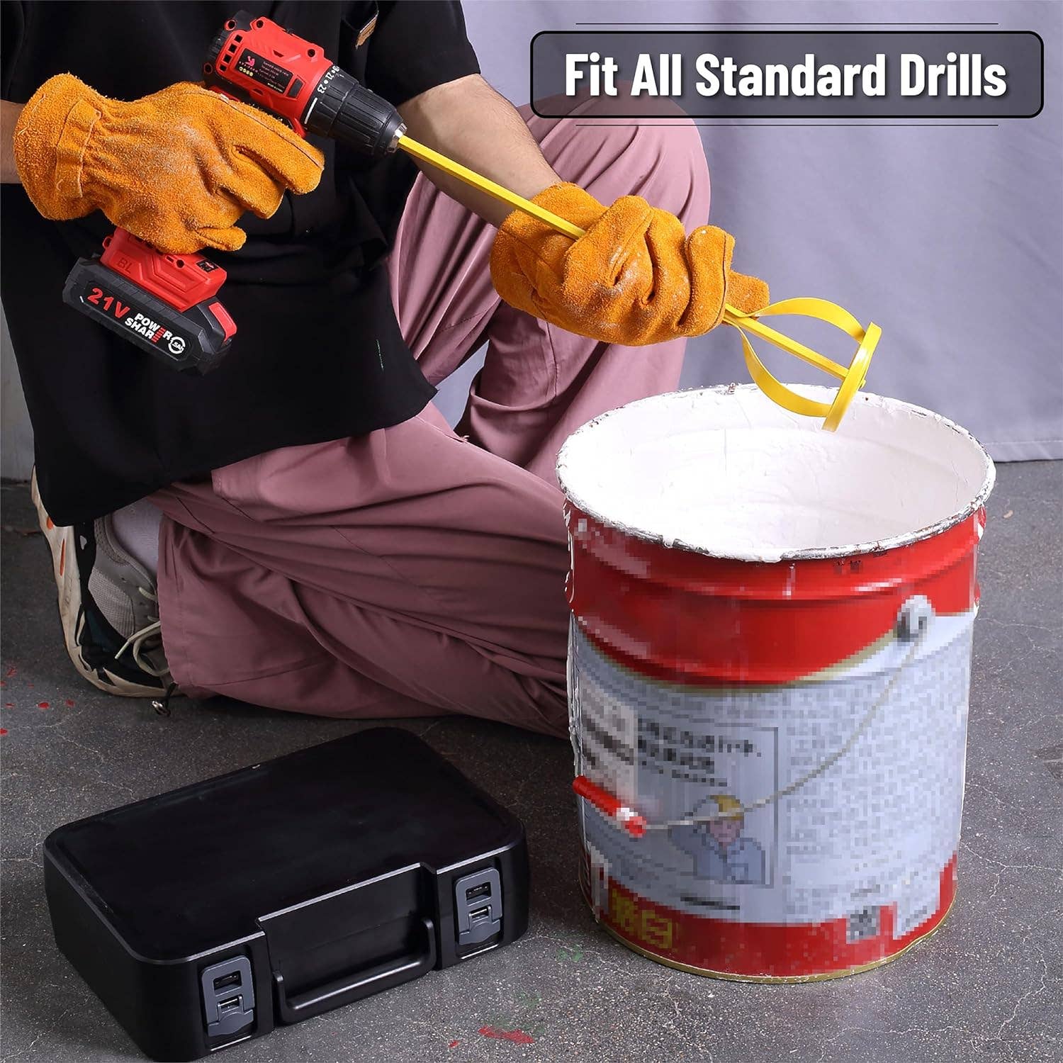 Bates Choice – wholesale Paint/wax brush – Bates- Paint Mixer, 1 to 3 Gallon Buckets4