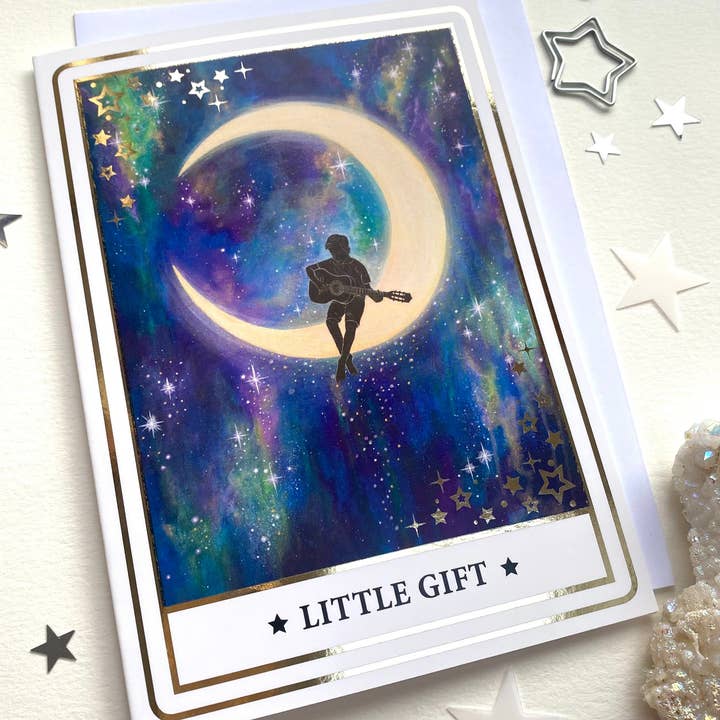 Lille gave guldfolie beskedkort for engroshandel hos Dream Capture Artwork