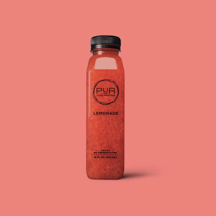 STRAWBERRY BASIL LEMONADE for wholesale by PUR Cold Pressed Juice