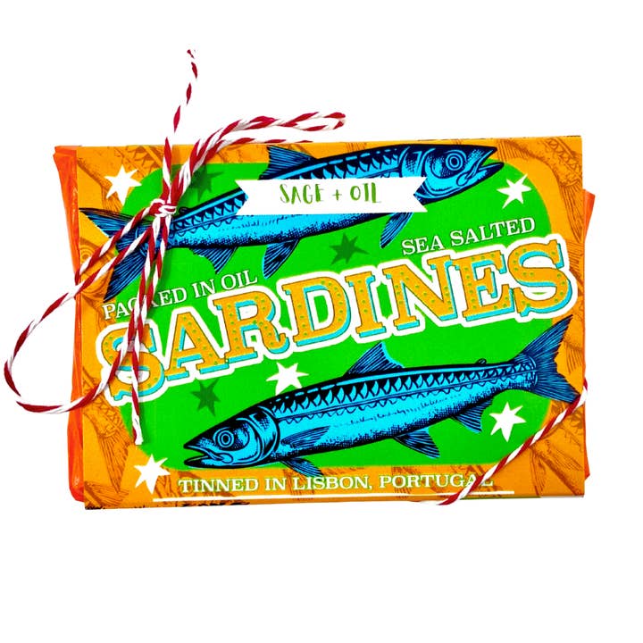 Averfelt - Venta al por mayor Pastilla de jabón - Jabón en barra de jabón de lujo en lata de sardina, salvia portuguesa y aceite0