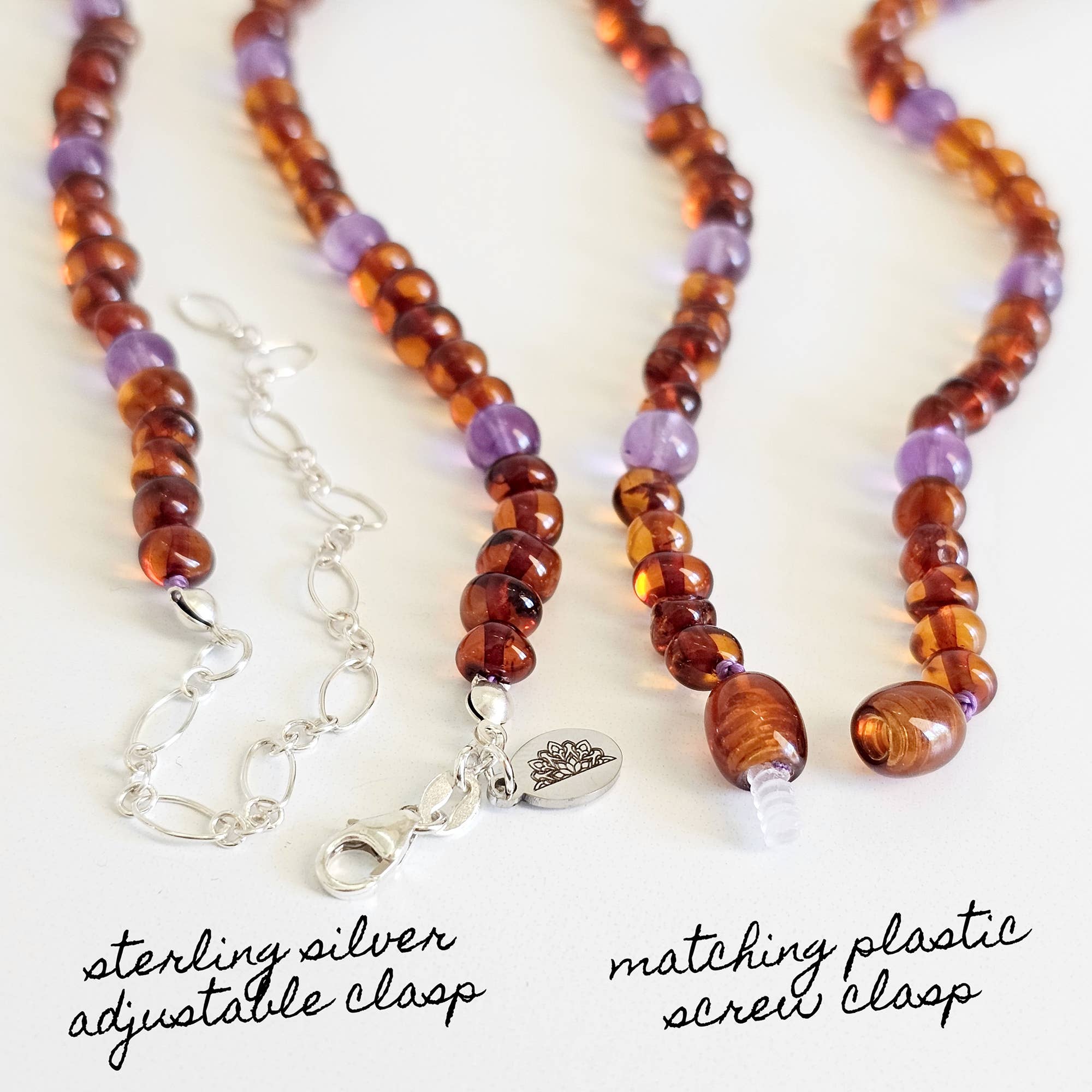 R.B. Amber Jewelry - Wholesale Kralen/parelketting - Halsketting van rauw cognac en baltisch barnsteen6