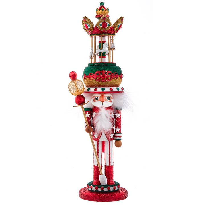 Kurt S. Adler, Inc. - Wholesale Holiday Nutcracker - 18"CAROUSEL HAT MUSICAL NUTCRACKER