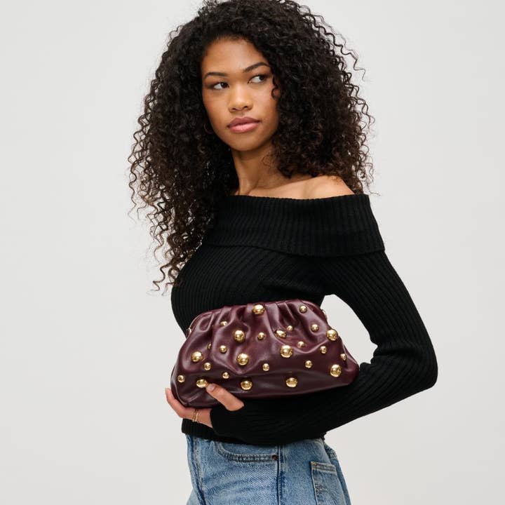Urban Expressions - Wholesale Clutch Bag - Women's - Carey Studded Clutch