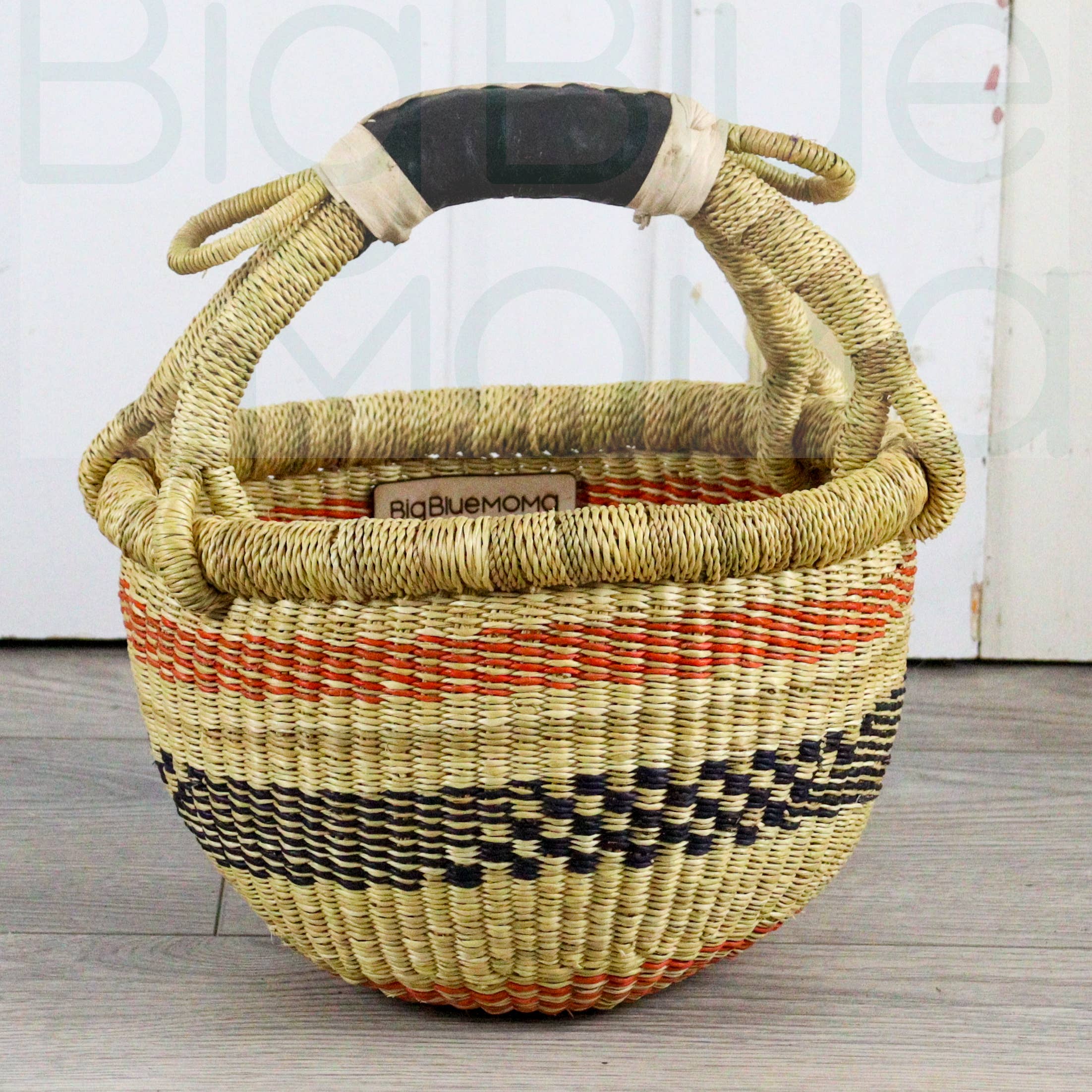 Big Blue Moma - Wholesale Basket - Round Small - Traditional Palette19