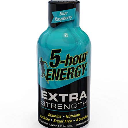 Shop The King - Wholesale Sports/Energy Drink - 5-hour ENERGY Shot, Extra Strength Blue Raspberry, 1.93 Ounce, 12 count