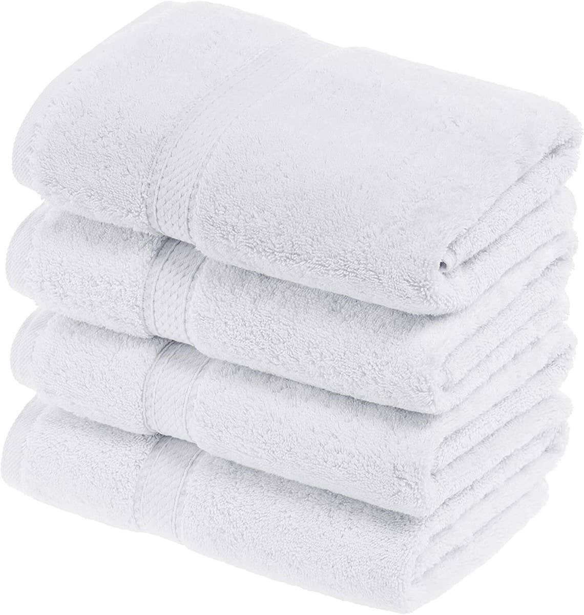 Cottonpassion_US - Wholesale Towel Set - Cotton Bath Towel 12 Pack 430GSM Salon Hand Towel Soft White12