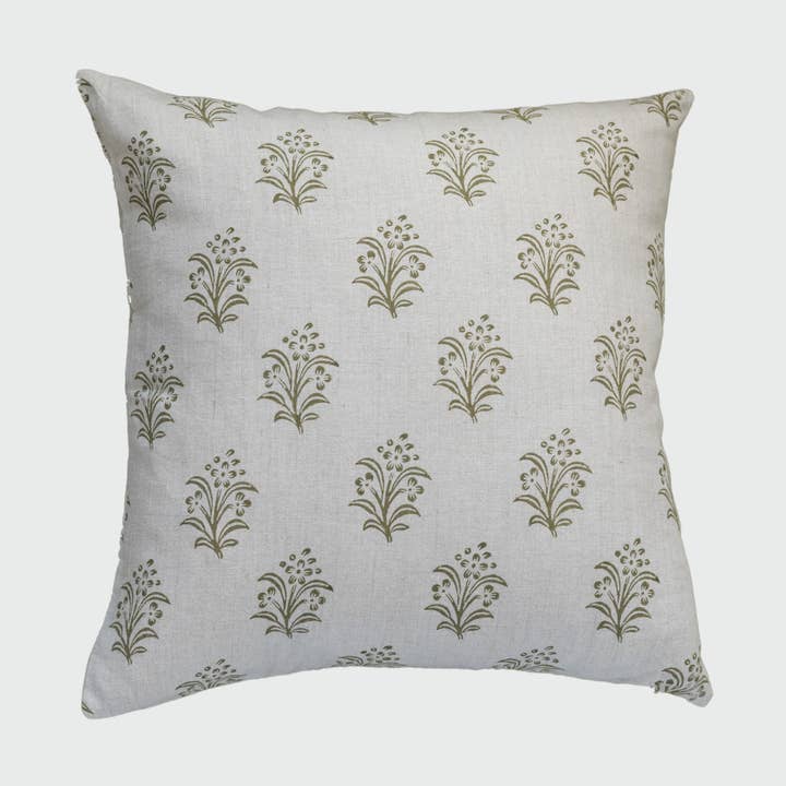 Almofada Eloise em Verde Oliva por atacado de MAISON POIRE