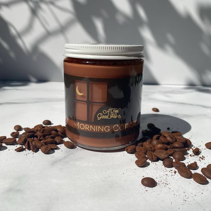 Bougie parfumée café du matin pour la vente par A Feel Good Home