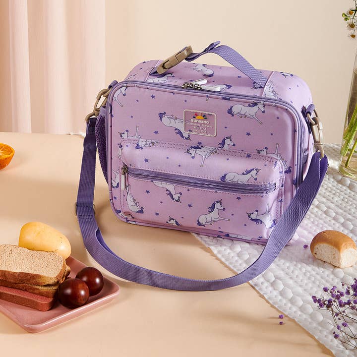 Kids Lunch Box Cooler | Purple Unicorn for wholesale on Faire