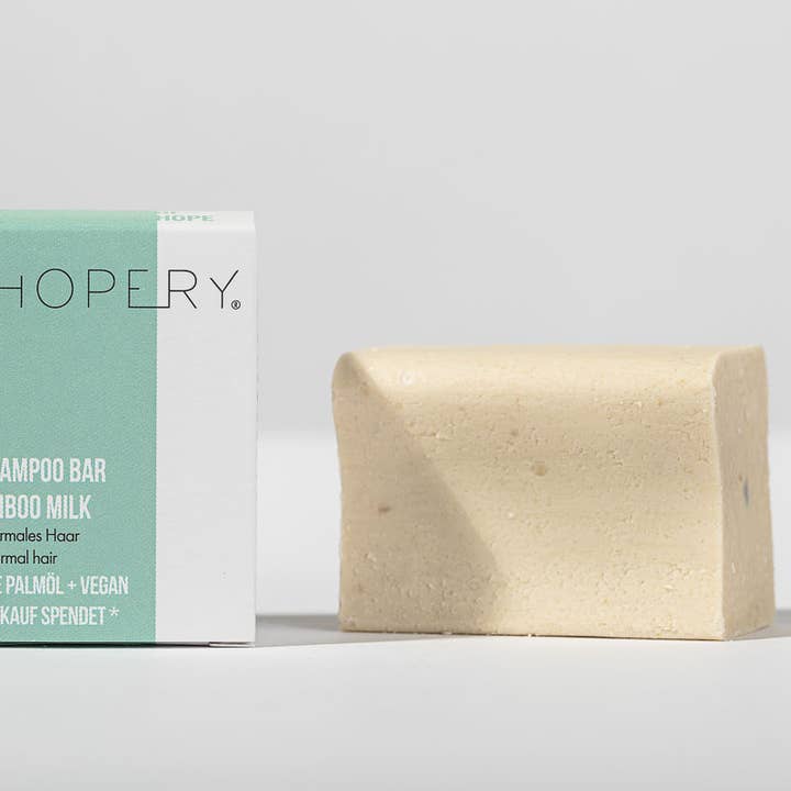 Hopery - Wholesale Shampoo Puck/Solid Shampoo - /BAMBOO MILK shampoo bar - for normal hair 95g
