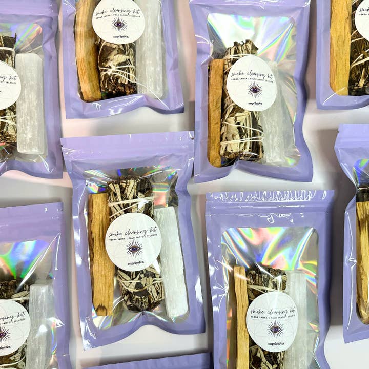 Supranova - Wholesale Smudge Stick - Yerba Santa, Smoke Cleansing Smudge w/ Selenite & Palo Santo