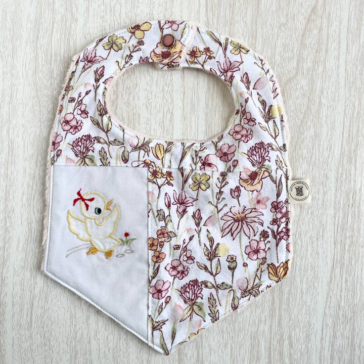 Handmade "Heirloom" Baby Bibs with Embroidery for wholesale by Naptime Inspirations