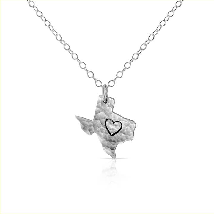 Texas zilveren charm ketting voor wholesale door Hot Spice Jewelry