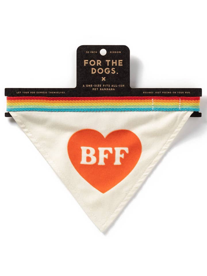 Brass Monkey BFF Dog Bandana for wholesale by Chronicle Books