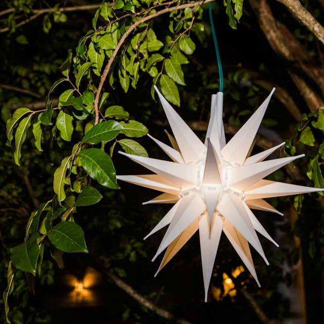 Elf Logic - Wholesale Tree Topper - 14" Moravian Star - 3D Lighted Christmas Star or Tree Topper