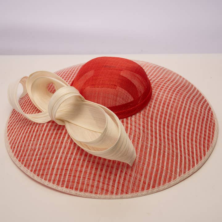 KaKyCo - Venta al por mayor Accesorio para sombrero - Mujer - 102085 | Base de Sinamay Bicolor con Lazo de Jinsin Buntal