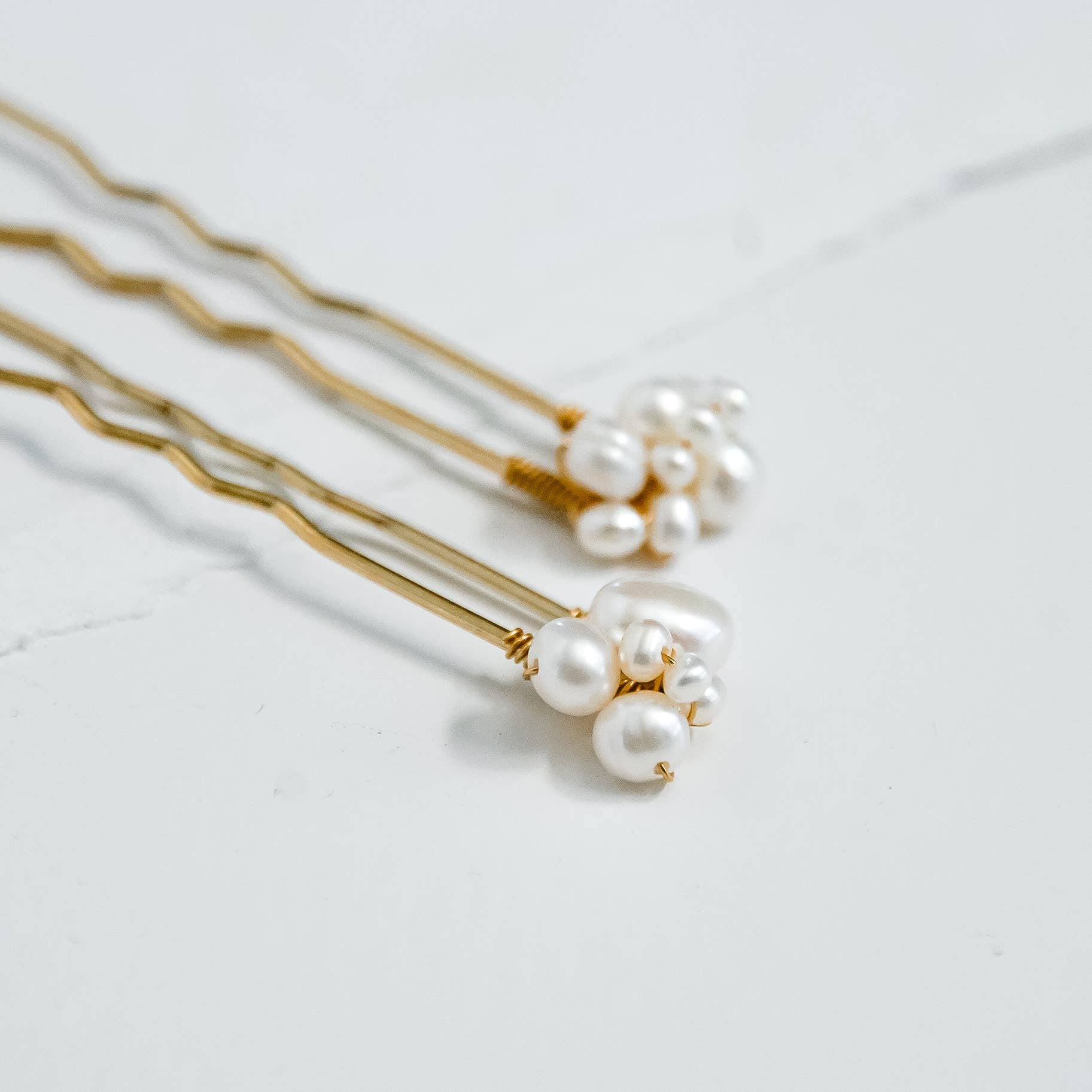 Bespoke Bridal – Alfinete de cabelo por atacado – Pinos de cabelo de cluster de pérolas0