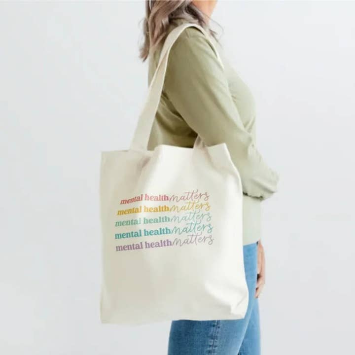 MadeByHBK - Wholesale Tote Bag - Unisex - Mental Health Matters Canvas Totebag2