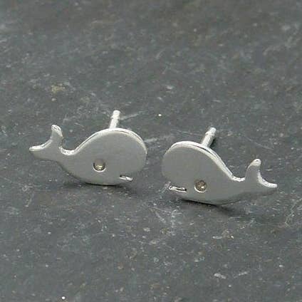 Plataica - Wholesale Stud/Post Earrings - 925 silver whale earrings0