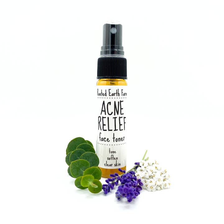 Rooted Earth Farm + Apothecary - Wholesale Facial Toner - Acne Relief Face Toner - 3 Size Options