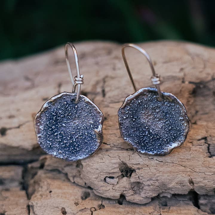 La Luna Earrings (Made to Order) for wholesale by Crooked Trails Silver
