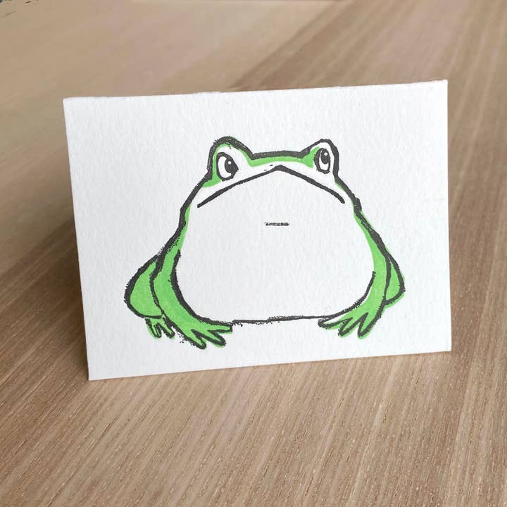 Ilee Papergoods - Wholesale Everyday Greeting Card - Mini card Toad1