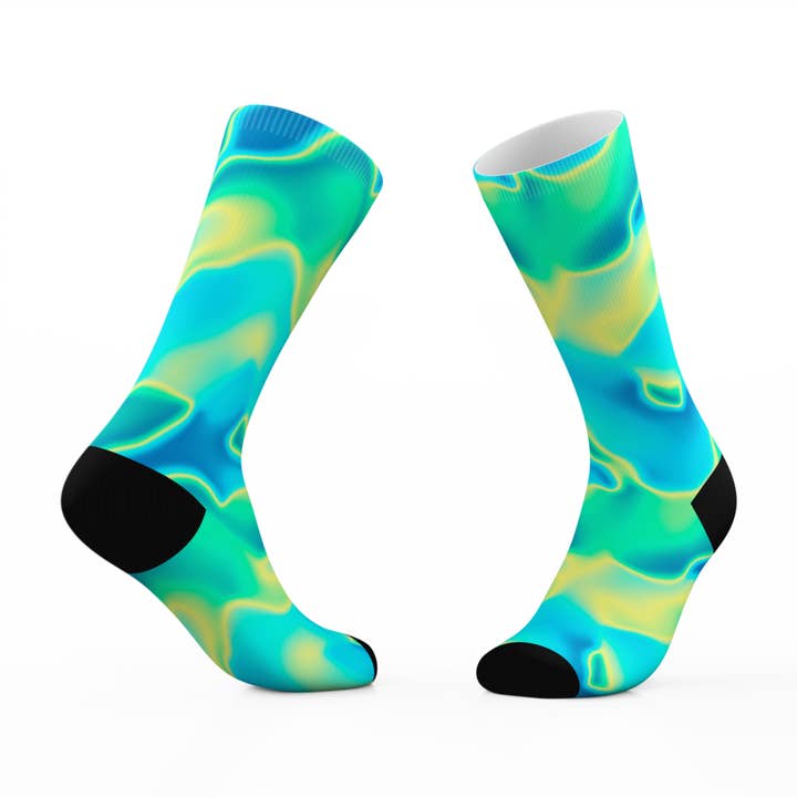Calcetines holograma Aurora Borealis para venta al por mayor de Tribe Socks