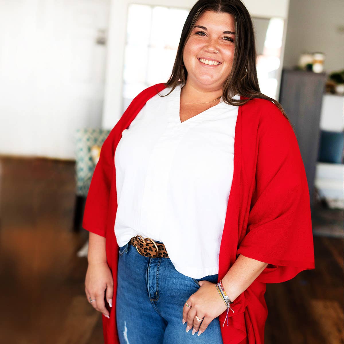 Viv&Lou - Wholesale Knit Top - Women's - Red Lindsey Top3