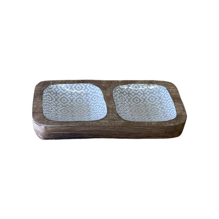 Geko Products - Wholesale Serve Bowl - Wood Enamel Snack Bowls