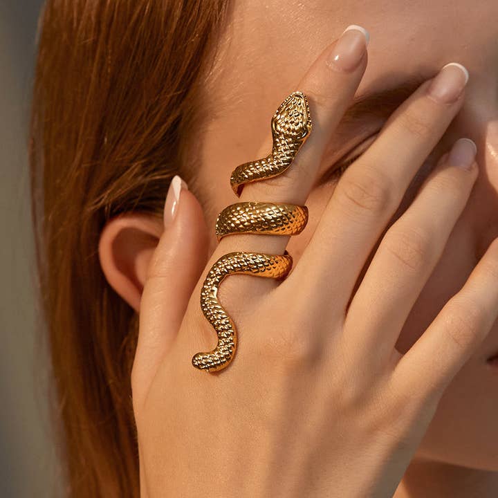 Punk Retro overdreven serpentijnring voor wholesale door Tourtiwi