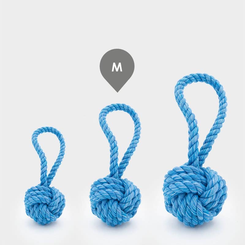 4cats Heimtierbedarf GmbH - Vendita all'ingrosso Giocattolo di corda - Cani - Happy Pet Nuts For Knots Pallina da Tira  - 3 misure1