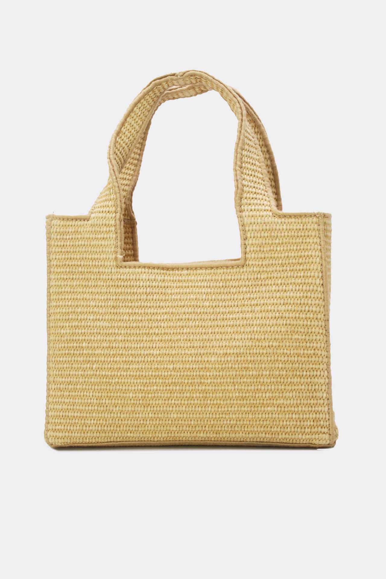 Tom&Eva (F.D.M diffusion) - Wholesale Top Handle Bag - Women's - Minimalist Straw Handbag 24P-60827