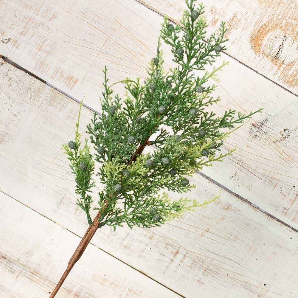 Factory Direct Craft - Wholesale Artificial Christmas Tree - 18" Faux Cedar Juniper Berry Spray1