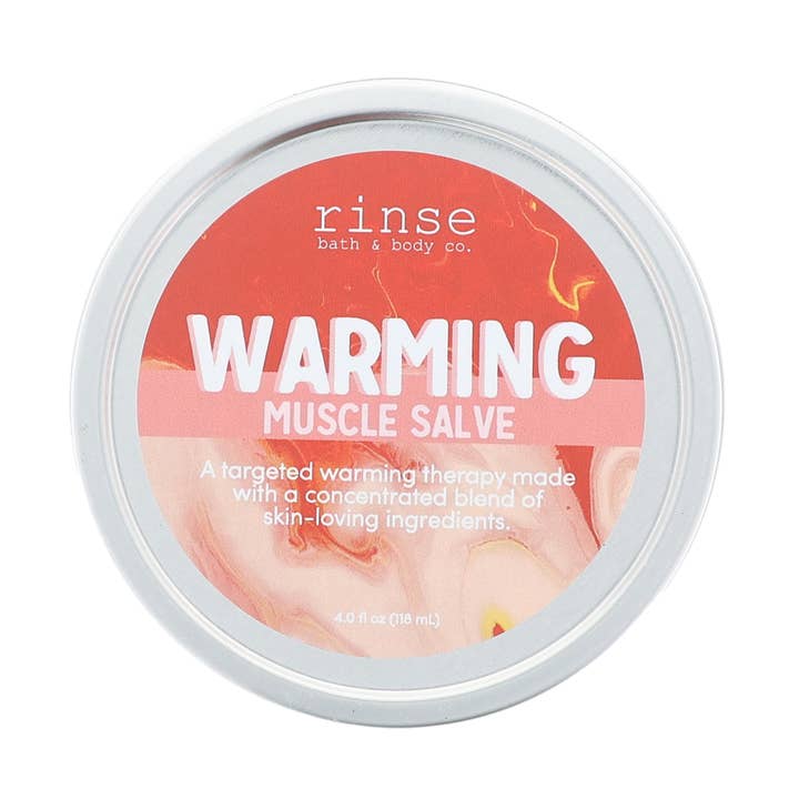 Warming Muscle Salve for wholesale by Rinse Bath Body Inc