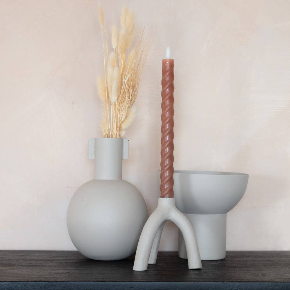 EARTHWARE - Wholesale Decorative Plate/Dish/Bowl - White bowl on foot S1