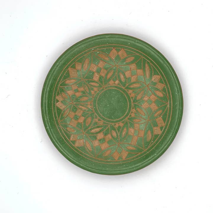 Women of the Cloud Forest - Wholesale Jewelry Dish - Geometric Kaleidoscope Ceramic Ring Dish3